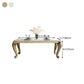 Rectangle Shape Luxury Style Dining Table Marble Fixed Table for Kitchen Clearhalo ' dining_table' 'Dining Tables & Seating' 'Dining Tables' 'furn' 'furn_dining_table' 'Furniture' 'furniture_dining_table' 'Kitchen & Dining Furniture' 'kitchen&dining_furn' 'kitchen' 'kitchen_dining_table' 4588432