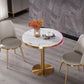 Metal Traditional Luxury Round Dining Table Marble Indoor Table with Pedestal Base Clearhalo ' dining_table' 'Dining Tables & Seating' 'Dining Tables' 'furn' 'furn_dining_table' 'Furniture' 'furniture_dining_table' 'Kitchen & Dining Furniture' 'kitchen&dining_furn' 'kitchen' 'kitchen_dining_table' 4588483