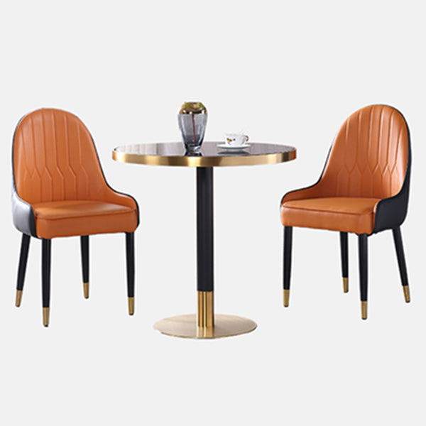 Metal Traditional Luxury Round Dining Table Marble Indoor Table with Pedestal Base Clearhalo ' dining_table' 'Dining Tables & Seating' 'Dining Tables' 'furn' 'furn_dining_table' 'Furniture' 'furniture_dining_table' 'Kitchen & Dining Furniture' 'kitchen&dining_furn' 'kitchen' 'kitchen_dining_table' 4588487