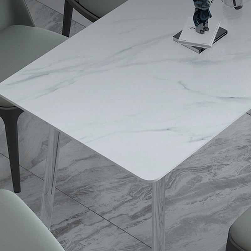 Sintered Stone Dining Table Modern Rectangle Dining Table with Acrylic Base for Home Use Clearhalo ' dining_table' 'Dining Tables & Seating' 'Dining Tables' 'furn' 'furn_dining_table' 'Furniture' 'furniture_dining_table' 'Kitchen & Dining Furniture' 'kitchen&dining_furn' 'kitchen' 'kitchen_dining_table' 4588525