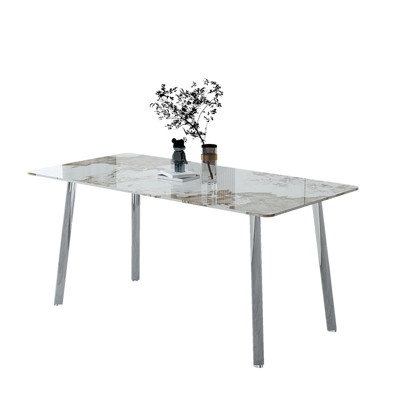 Sintered Stone Dining Table Modern Rectangle Dining Table with Acrylic Base for Home Use Pandora Gold Without Chairs Clearhalo ' dining_table' 'Dining Tables & Seating' 'Dining Tables' 'furn' 'furn_dining_table' 'Furniture' 'furniture_dining_table' 'Kitchen & Dining Furniture' 'kitchen&dining_furn' 'kitchen' 'kitchen_dining_table' 4588528