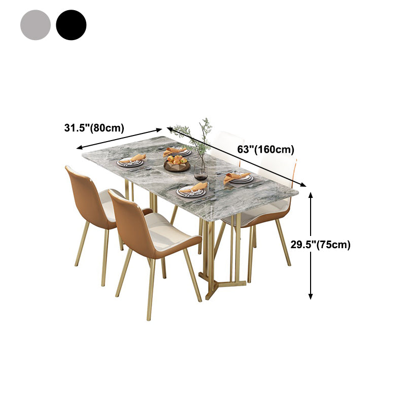 Traditional Luxury Stone Furniture Rectangle Double Pedestal Dining Table Clearhalo ' dining_table' 'Dining Tables & Seating' 'Dining Tables' 'furn' 'furn_dining_table' 'Furniture' 'furniture_dining_table' 'Kitchen & Dining Furniture' 'kitchen&dining_furn' 'kitchen' 'kitchen_dining_table' 4588552