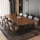 Rectangle Shape Simplicity Dining Table Solid Wood Fixed Table for Home Brown 86.6"L x 35.4"W x 29.5"H Without Chairs Clearhalo ' dining_table' 'Dining Tables & Seating' 'Dining Tables' 'furn' 'furn_dining_table' 'Furniture' 'furniture_dining_table' 'Kitchen & Dining Furniture' 'kitchen&dining_furn' 'kitchen' 'kitchen_dining_table' 4588569