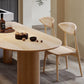 Free Form Contemporary Dining Table Pine Solid Wood Table with 3 Legs Clearhalo ' dining_table' 'Dining Tables & Seating' 'Dining Tables' 'furn' 'furn_dining_table' 'Furniture' 'furniture_dining_table' 'Kitchen & Dining Furniture' 'kitchen&dining_furn' 'kitchen' 'kitchen_dining_table' 4588585