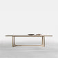 Rectangle Industrial Dining Table Solid Wood Fixed Table with Trestle Base Natural Without Chairs Clearhalo ' dining_table' 'Dining Tables & Seating' 'Dining Tables' 'furn' 'furn_dining_table' 'Furniture' 'furniture_dining_table' 'Kitchen & Dining Furniture' 'kitchen&dining_furn' 'kitchen' 'kitchen_dining_table' 4588596