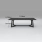 Rectangle Industrial Dining Table Solid Wood Fixed Table with Trestle Base Clearhalo ' dining_table' 'Dining Tables & Seating' 'Dining Tables' 'furn' 'furn_dining_table' 'Furniture' 'furniture_dining_table' 'Kitchen & Dining Furniture' 'kitchen&dining_furn' 'kitchen' 'kitchen_dining_table' 4588609