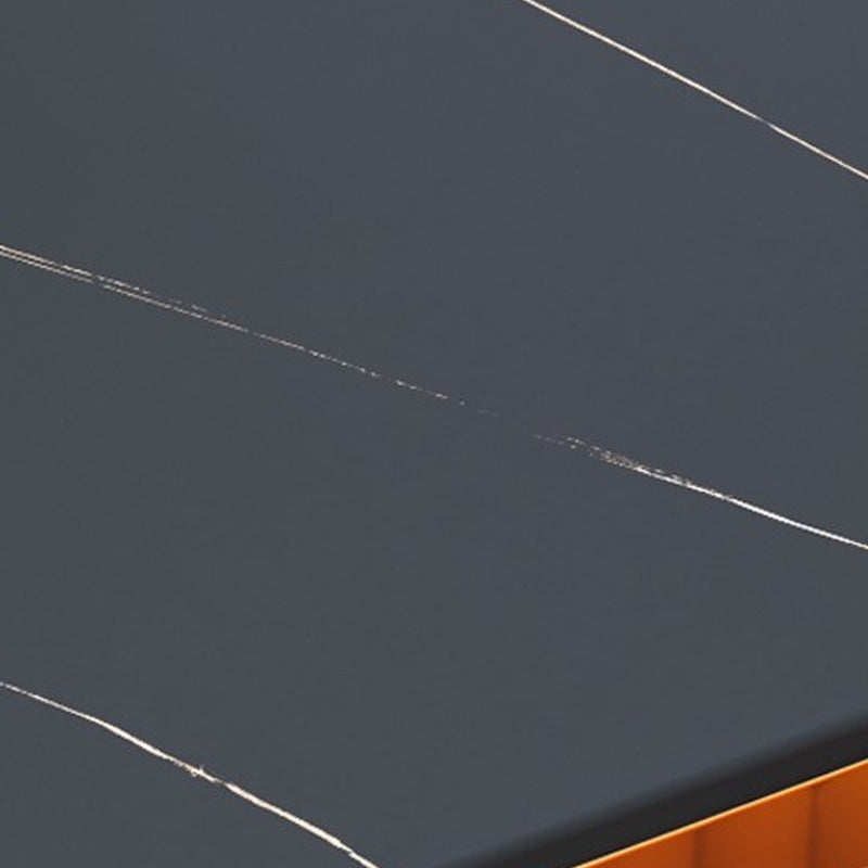 Sintered Stone Dining Table Traditional Luxury Dining Table with Gold Frame for Kitchen Clearhalo ' dining_table' 'Dining Tables & Seating' 'Dining Tables' 'furn' 'furn_dining_table' 'Furniture' 'furniture_dining_table' 'Kitchen & Dining Furniture' 'kitchen&dining_furn' 'kitchen' 'kitchen_dining_table' 4588619