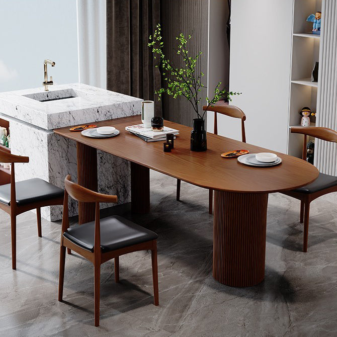 Contemporary Solid Wood Free Form Dining Table Pine Wood Top Dining Table with 3 Legs Clearhalo ' dining_table' 'Dining Tables & Seating' 'Dining Tables' 'furn' 'furn_dining_table' 'Furniture' 'furniture_dining_table' 'Kitchen & Dining Furniture' 'kitchen&dining_furn' 'kitchen' 'kitchen_dining_table' 4588656