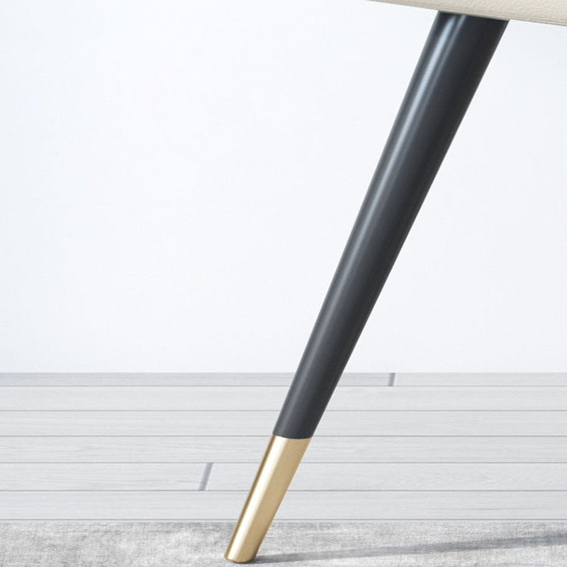 Glam Metal Dining Arm Chair Upholstered Side Chairs for Restaurant Use Clearhalo ' kitchen&dining_furn' 'Dining Chairs' 'Dining Tables & Seating' 'dining_chair' 'furn' 'furn_dining_chair' 'Furniture' 'furniture_dining_chair' 'Kitchen & Dining Furniture' 'kitchen' 4588705