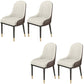 Glam Metal Dining Arm Chair Upholstered Side Chairs for Restaurant Use Off-White 4 Piece Set Clearhalo ' kitchen&dining_furn' 'Dining Chairs' 'Dining Tables & Seating' 'dining_chair' 'furn' 'furn_dining_chair' 'Furniture' 'furniture_dining_chair' 'Kitchen & Dining Furniture' 'kitchen' 4588710