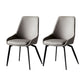 Industrial Design Solid Back Arm Side Chair Upholstered Dining Chairs Grey 2 Piece Set Clearhalo ' kitchen&dining_furn' 'Dining Chairs' 'Dining Tables & Seating' 'dining_chair' 'furn' 'furn_dining_chair' 'Furniture' 'furniture_dining_chair' 'Kitchen & Dining Furniture' 'kitchen' 4588755
