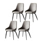 Industrial Design Solid Back Arm Side Chair Upholstered Dining Chairs Grey 4 Piece Set Clearhalo ' kitchen&dining_furn' 'Dining Chairs' 'Dining Tables & Seating' 'dining_chair' 'furn' 'furn_dining_chair' 'Furniture' 'furniture_dining_chair' 'Kitchen & Dining Furniture' 'kitchen' 4588758