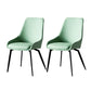 Industrial Design Solid Back Arm Side Chair Upholstered Dining Chairs Light Green 2 Piece Set Clearhalo ' kitchen&dining_furn' 'Dining Chairs' 'Dining Tables & Seating' 'dining_chair' 'furn' 'furn_dining_chair' 'Furniture' 'furniture_dining_chair' 'Kitchen & Dining Furniture' 'kitchen' 4588773