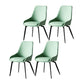 Industrial Design Solid Back Arm Side Chair Upholstered Dining Chairs Light Green 4 Piece Set Clearhalo ' kitchen&dining_furn' 'Dining Chairs' 'Dining Tables & Seating' 'dining_chair' 'furn' 'furn_dining_chair' 'Furniture' 'furniture_dining_chair' 'Kitchen & Dining Furniture' 'kitchen' 4588774