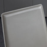 Modern Leather Dining Armless Chair Metal Dining Chairs for Home Use Clearhalo ' kitchen&dining_furn' 'Dining Chairs' 'Dining Tables & Seating' 'dining_chair' 'furn' 'furn_dining_chair' 'Furniture' 'furniture_dining_chair' 'Kitchen & Dining Furniture' 'kitchen' 4588788