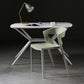 Scandinavian Style Open Back Dining Side Chair Plastic Dining Armless Chair for Home Clearhalo ' kitchen&dining_furn' 'Dining Chairs' 'Dining Tables & Seating' 'dining_chair' 'furn' 'furn_dining_chair' 'Furniture' 'furniture_dining_chair' 'Kitchen & Dining Furniture' 'kitchen' 4588799