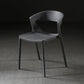 Scandinavian Style Open Back Dining Side Chair Plastic Dining Armless Chair for Home Dark Gray 1 Piece Clearhalo ' kitchen&dining_furn' 'Dining Chairs' 'Dining Tables & Seating' 'dining_chair' 'furn' 'furn_dining_chair' 'Furniture' 'furniture_dining_chair' 'Kitchen & Dining Furniture' 'kitchen' 4588804