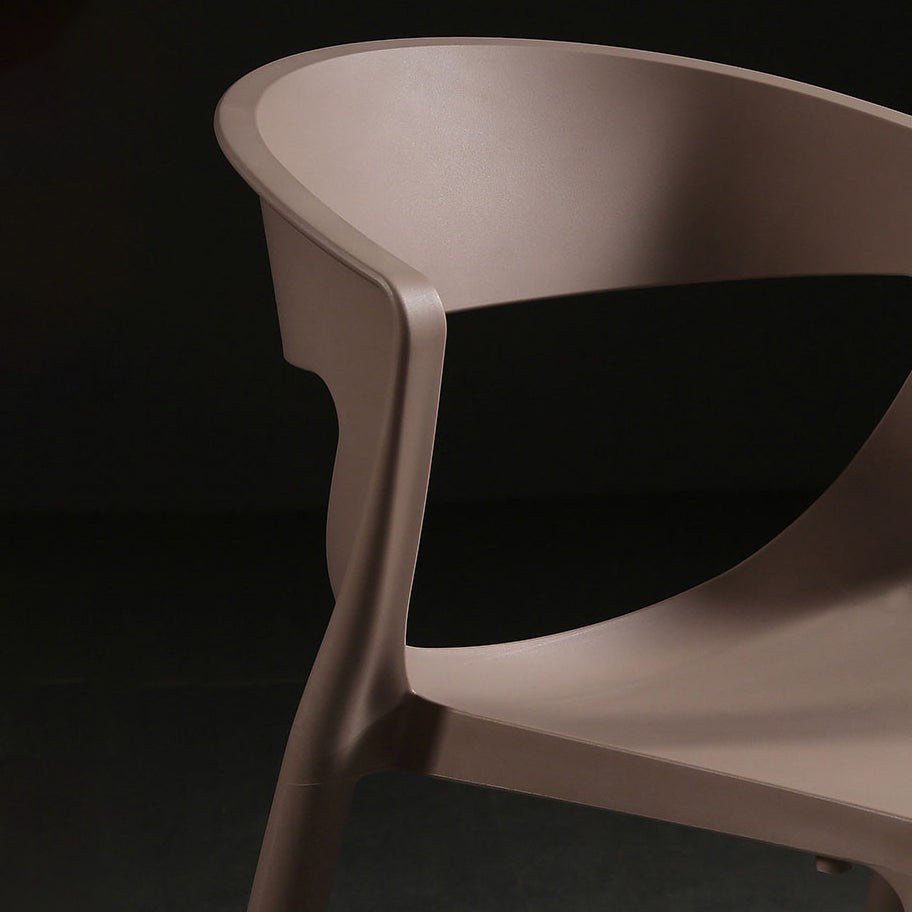 Scandinavian Style Open Back Dining Side Chair Plastic Dining Armless Chair for Home Clearhalo ' kitchen&dining_furn' 'Dining Chairs' 'Dining Tables & Seating' 'dining_chair' 'furn' 'furn_dining_chair' 'Furniture' 'furniture_dining_chair' 'Kitchen & Dining Furniture' 'kitchen' 4588808