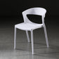Scandinavian Style Open Back Dining Side Chair Plastic Dining Armless Chair for Home White 1 Piece Clearhalo ' kitchen&dining_furn' 'Dining Chairs' 'Dining Tables & Seating' 'dining_chair' 'furn' 'furn_dining_chair' 'Furniture' 'furniture_dining_chair' 'Kitchen & Dining Furniture' 'kitchen' 4588809