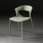 Scandinavian Style Open Back Dining Side Chair Plastic Dining Armless Chair for Home Light Green 1 Piece Clearhalo ' kitchen&dining_furn' 'Dining Chairs' 'Dining Tables & Seating' 'dining_chair' 'furn' 'furn_dining_chair' 'Furniture' 'furniture_dining_chair' 'Kitchen & Dining Furniture' 'kitchen' 4588830