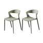 Scandinavian Style Open Back Dining Side Chair Plastic Dining Armless Chair for Home Light Green 2 Piece Set Clearhalo ' kitchen&dining_furn' 'Dining Chairs' 'Dining Tables & Seating' 'dining_chair' 'furn' 'furn_dining_chair' 'Furniture' 'furniture_dining_chair' 'Kitchen & Dining Furniture' 'kitchen' 4588831