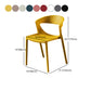 Scandinavian Style Open Back Dining Side Chair Plastic Dining Armless Chair for Home Clearhalo ' kitchen&dining_furn' 'Dining Chairs' 'Dining Tables & Seating' 'dining_chair' 'furn' 'furn_dining_chair' 'Furniture' 'furniture_dining_chair' 'Kitchen & Dining Furniture' 'kitchen' 4588836