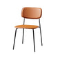 Contemporary Kitchen Chair Dining Armless Side Chairs with Metal Legs Brown 1 Piece Clearhalo ' kitchen&dining_furn' 'Dining Chairs' 'Dining Tables & Seating' 'dining_chair' 'furn' 'furn_dining_chair' 'Furniture' 'furniture_dining_chair' 'Kitchen & Dining Furniture' 'kitchen' 4588843
