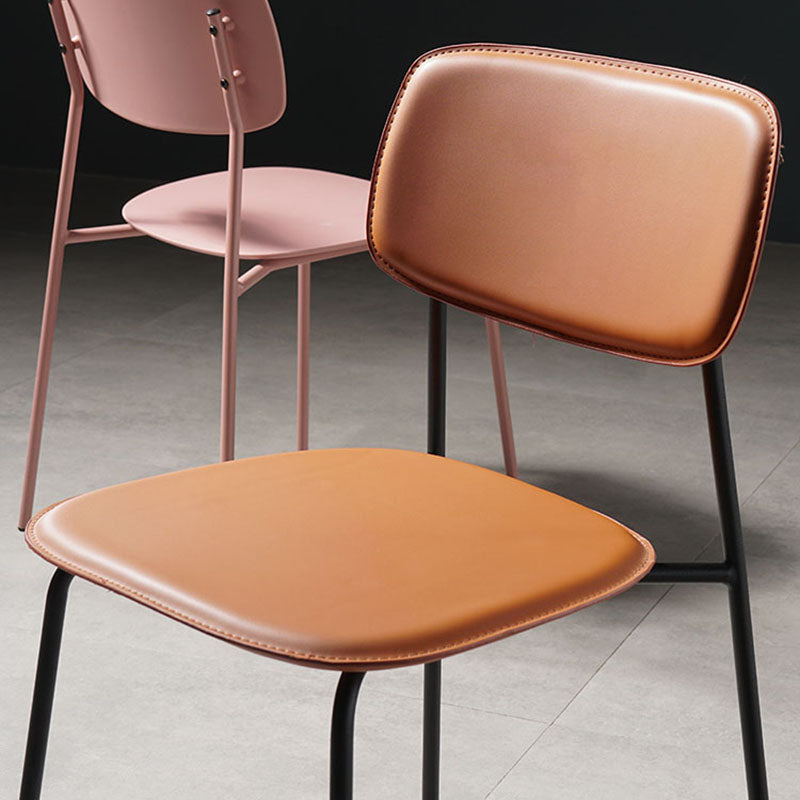 Contemporary Kitchen Chair Dining Armless Side Chairs with Metal Legs Clearhalo ' kitchen&dining_furn' 'Dining Chairs' 'Dining Tables & Seating' 'dining_chair' 'furn' 'furn_dining_chair' 'Furniture' 'furniture_dining_chair' 'Kitchen & Dining Furniture' 'kitchen' 4588847