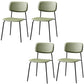 Contemporary Kitchen Chair Dining Armless Side Chairs with Metal Legs Dark Green 4 Piece Set Clearhalo ' kitchen&dining_furn' 'Dining Chairs' 'Dining Tables & Seating' 'dining_chair' 'furn' 'furn_dining_chair' 'Furniture' 'furniture_dining_chair' 'Kitchen & Dining Furniture' 'kitchen' 4588858