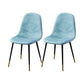 Scandinavian Style Leather Dining Side Chairs Armless Solid Back Chair Blue 2 Piece Set Black Gold Clearhalo ' kitchen&dining_furn' 'Dining Chairs' 'Dining Tables & Seating' 'dining_chair' 'furn' 'furn_dining_chair' 'Furniture' 'furniture_dining_chair' 'Kitchen & Dining Furniture' 'kitchen' 4588905