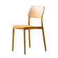 Contemporary Style Kitchen Chair Plastic Armless Open Back Dining Side Chair Yellow 1 Piece Clearhalo ' kitchen&dining_furn' 'Dining Chairs' 'Dining Tables & Seating' 'dining_chair' 'furn' 'furn_dining_chair' 'Furniture' 'furniture_dining_chair' 'Kitchen & Dining Furniture' 'kitchen' 4588918