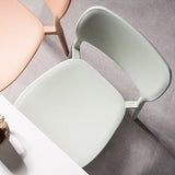 Contemporary Style Kitchen Chair Plastic Armless Open Back Dining Side Chair Clearhalo ' kitchen&dining_furn' 'Dining Chairs' 'Dining Tables & Seating' 'dining_chair' 'furn' 'furn_dining_chair' 'Furniture' 'furniture_dining_chair' 'Kitchen & Dining Furniture' 'kitchen' 4588921