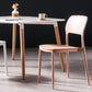 Contemporary Style Kitchen Chair Plastic Armless Open Back Dining Side Chair Clearhalo ' kitchen&dining_furn' 'Dining Chairs' 'Dining Tables & Seating' 'dining_chair' 'furn' 'furn_dining_chair' 'Furniture' 'furniture_dining_chair' 'Kitchen & Dining Furniture' 'kitchen' 4588929