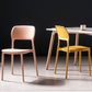 Contemporary Style Kitchen Chair Plastic Armless Open Back Dining Side Chair Clearhalo ' kitchen&dining_furn' 'Dining Chairs' 'Dining Tables & Seating' 'dining_chair' 'furn' 'furn_dining_chair' 'Furniture' 'furniture_dining_chair' 'Kitchen & Dining Furniture' 'kitchen' 4588935