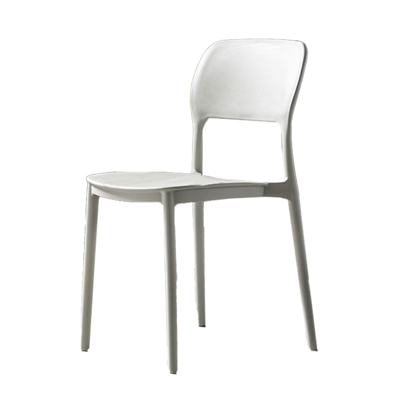 Contemporary Style Kitchen Chair Plastic Armless Open Back Dining Side Chair Green 1 Piece Clearhalo ' kitchen&dining_furn' 'Dining Chairs' 'Dining Tables & Seating' 'dining_chair' 'furn' 'furn_dining_chair' 'Furniture' 'furniture_dining_chair' 'Kitchen & Dining Furniture' 'kitchen' 4588936
