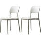 Contemporary Style Kitchen Chair Plastic Armless Open Back Dining Side Chair Green 2 Piece Set Clearhalo ' kitchen&dining_furn' 'Dining Chairs' 'Dining Tables & Seating' 'dining_chair' 'furn' 'furn_dining_chair' 'Furniture' 'furniture_dining_chair' 'Kitchen & Dining Furniture' 'kitchen' 4588938