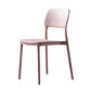 Contemporary Style Kitchen Chair Plastic Armless Open Back Dining Side Chair Pink 1 Piece Clearhalo ' kitchen&dining_furn' 'Dining Chairs' 'Dining Tables & Seating' 'dining_chair' 'furn' 'furn_dining_chair' 'Furniture' 'furniture_dining_chair' 'Kitchen & Dining Furniture' 'kitchen' 4588946