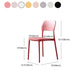 Contemporary Style Kitchen Chair Plastic Armless Open Back Dining Side Chair Clearhalo ' kitchen&dining_furn' 'Dining Chairs' 'Dining Tables & Seating' 'dining_chair' 'furn' 'furn_dining_chair' 'Furniture' 'furniture_dining_chair' 'Kitchen & Dining Furniture' 'kitchen' 4588949