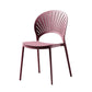 Contemporary Style Kitchen Plastic Chairs Dining Armless Open Back Side Chair Purple 1 Piece Clearhalo ' kitchen&dining_furn' 'Dining Chairs' 'Dining Tables & Seating' 'dining_chair' 'furn' 'furn_dining_chair' 'Furniture' 'furniture_dining_chair' 'Kitchen & Dining Furniture' 'kitchen' 4589002