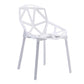 Plastic Contemporary Dinette Chairs Kitchen Dining Arm Side Chair White 1 Piece Clearhalo ' kitchen&dining_furn' 'Dining Chairs' 'Dining Tables & Seating' 'dining_chair' 'furn' 'furn_dining_chair' 'Furniture' 'furniture_dining_chair' 'Kitchen & Dining Furniture' 'kitchen' 4589015