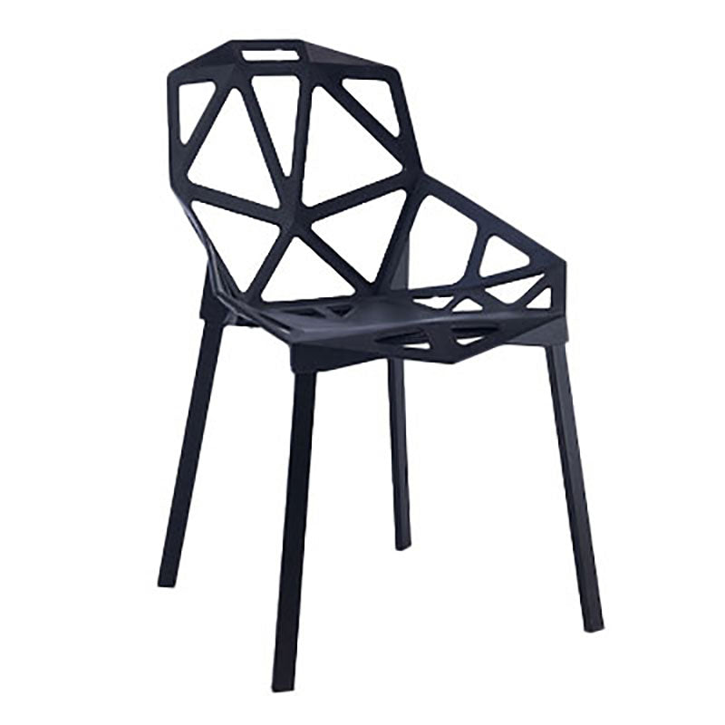 Plastic Contemporary Dinette Chairs Kitchen Dining Arm Side Chair Clearhalo ' kitchen&dining_furn' 'Dining Chairs' 'Dining Tables & Seating' 'dining_chair' 'furn' 'furn_dining_chair' 'Furniture' 'furniture_dining_chair' 'Kitchen & Dining Furniture' 'kitchen' 4589017