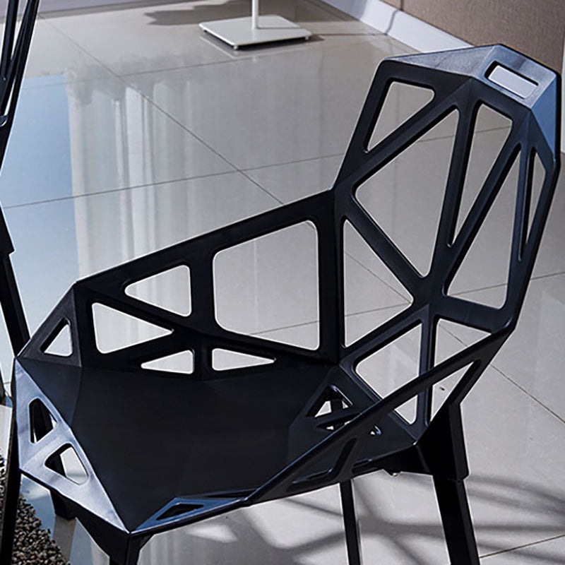 Plastic Contemporary Dinette Chairs Kitchen Dining Arm Side Chair Clearhalo ' kitchen&dining_furn' 'Dining Chairs' 'Dining Tables & Seating' 'dining_chair' 'furn' 'furn_dining_chair' 'Furniture' 'furniture_dining_chair' 'Kitchen & Dining Furniture' 'kitchen' 4589026