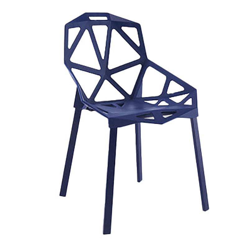 Plastic Contemporary Dinette Chairs Kitchen Dining Arm Side Chair Blue 1 Piece Clearhalo ' kitchen&dining_furn' 'Dining Chairs' 'Dining Tables & Seating' 'dining_chair' 'furn' 'furn_dining_chair' 'Furniture' 'furniture_dining_chair' 'Kitchen & Dining Furniture' 'kitchen' 4589027