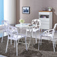 Plastic Contemporary Dinette Chairs Kitchen Dining Arm Side Chair Clearhalo ' kitchen&dining_furn' 'Dining Chairs' 'Dining Tables & Seating' 'dining_chair' 'furn' 'furn_dining_chair' 'Furniture' 'furniture_dining_chair' 'Kitchen & Dining Furniture' 'kitchen' 4589028