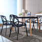 Plastic Contemporary Dinette Chairs Kitchen Dining Arm Side Chair Clearhalo ' kitchen&dining_furn' 'Dining Chairs' 'Dining Tables & Seating' 'dining_chair' 'furn' 'furn_dining_chair' 'Furniture' 'furniture_dining_chair' 'Kitchen & Dining Furniture' 'kitchen' 4589029