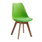 Contemporary Style Kitchen Chairs Dining Armless Side Chair with Wooden Legs Green 1 Piece Clearhalo ' kitchen&dining_furn' 'Dining Chairs' 'Dining Tables & Seating' 'dining_chair' 'Furniture' 'furniture_dining_chair' 'Kitchen & Dining Furniture' 'kitchen' 4589100