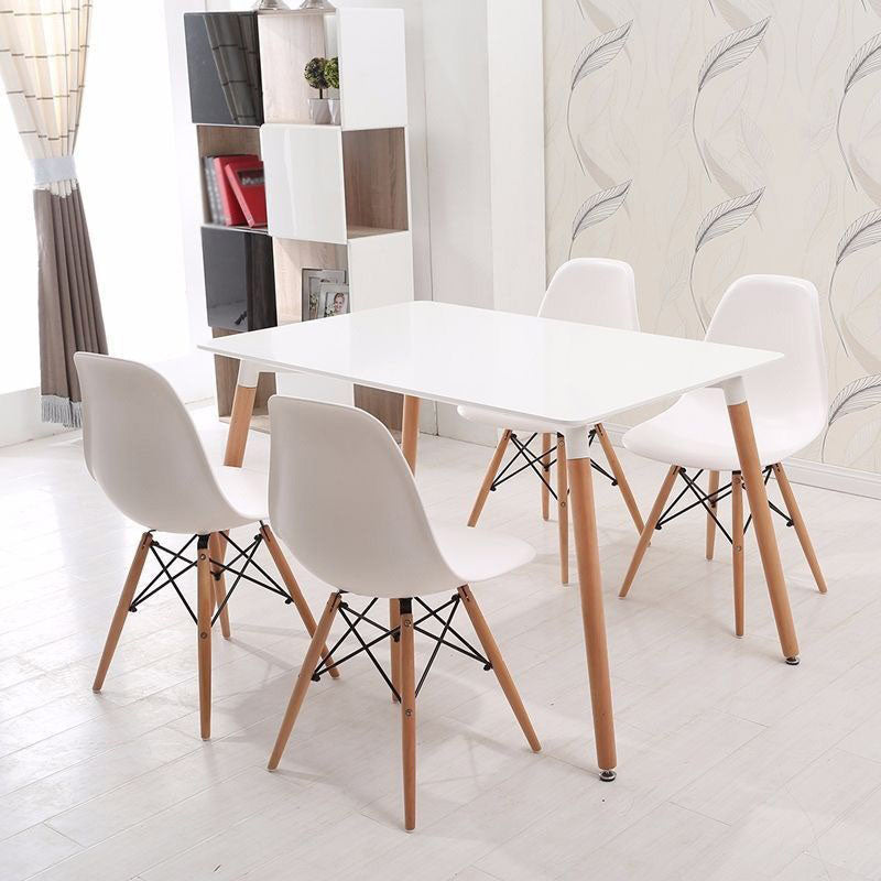 Contemporary Style Kitchen Chairs Dining Armless Side Chairs with Wooden Legs Clearhalo ' kitchen&dining_furn' 'Dining Chairs' 'Dining Tables & Seating' 'dining_chair' 'Furniture' 'furniture_dining_chair' 'Kitchen & Dining Furniture' 'kitchen' 4589169