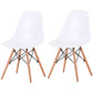 Contemporary Style Kitchen Chairs Dining Armless Side Chairs with Wooden Legs White Set of 2 Clearhalo ' kitchen&dining_furn' 'Dining Chairs' 'Dining Tables & Seating' 'dining_chair' 'Furniture' 'furniture_dining_chair' 'Kitchen & Dining Furniture' 'kitchen' 4589179