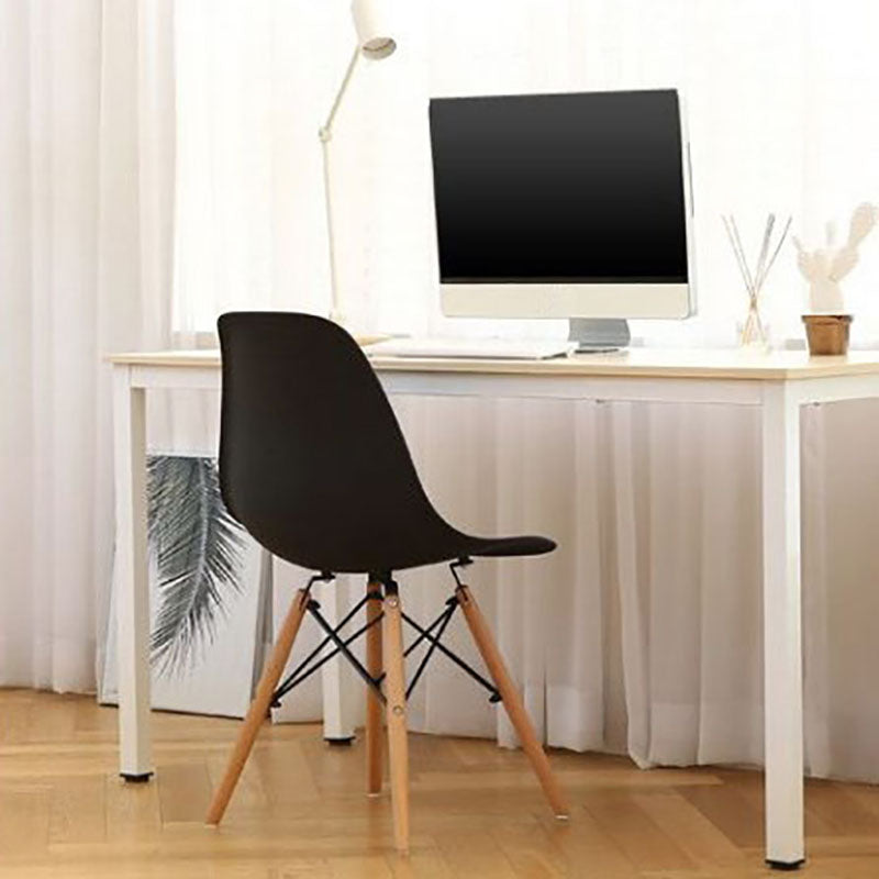 Contemporary Style Kitchen Chairs Dining Armless Side Chairs with Wooden Legs Clearhalo ' kitchen&dining_furn' 'Dining Chairs' 'Dining Tables & Seating' 'dining_chair' 'Furniture' 'furniture_dining_chair' 'Kitchen & Dining Furniture' 'kitchen' 4589186