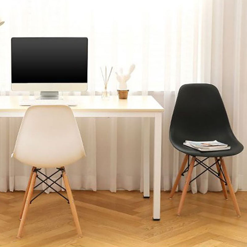 Contemporary Style Kitchen Chairs Dining Armless Side Chairs with Wooden Legs Clearhalo ' kitchen&dining_furn' 'Dining Chairs' 'Dining Tables & Seating' 'dining_chair' 'Furniture' 'furniture_dining_chair' 'Kitchen & Dining Furniture' 'kitchen' 4589187